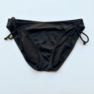 Victoria's Secret Side-Tie Bikini Bottoms in Black